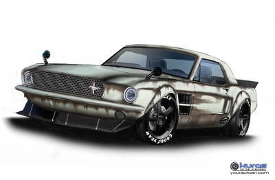 400x262 Hot Rod Art, Car Drawing Art, And Custom Vehicle Illustration - Hot Rod Sketches