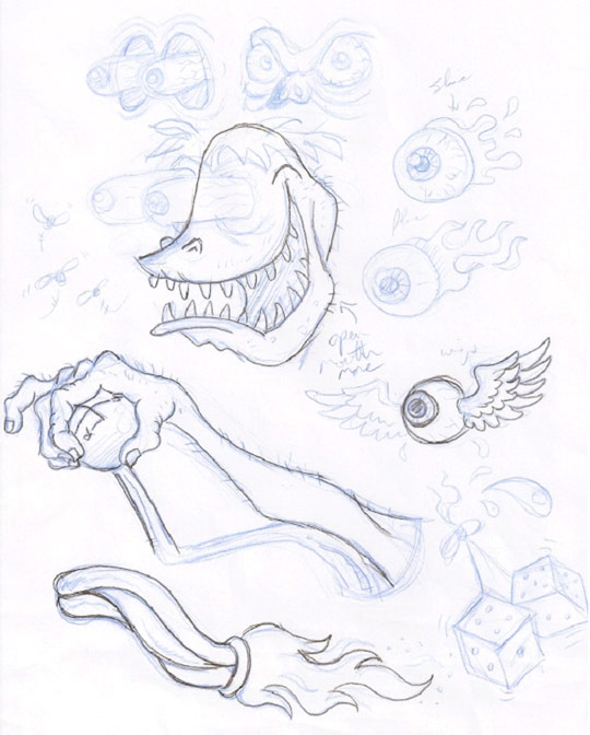 540x672 Hot Rod Monster Design Process - Hot Rod Sketches
