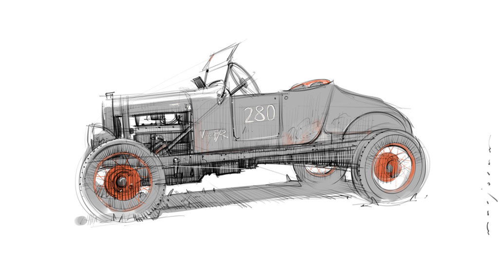 1024x576 Hot Rod S Various Ipad Pro Sketches. Mostly From Life And - Hot Rod Sketches