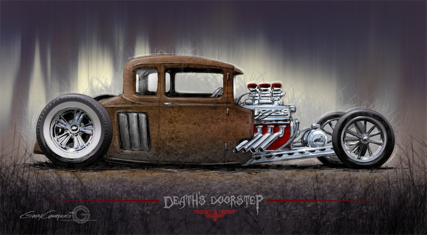 850x468 Sketches Gary Campesi Art Amp Design - Hot Rod Sketches