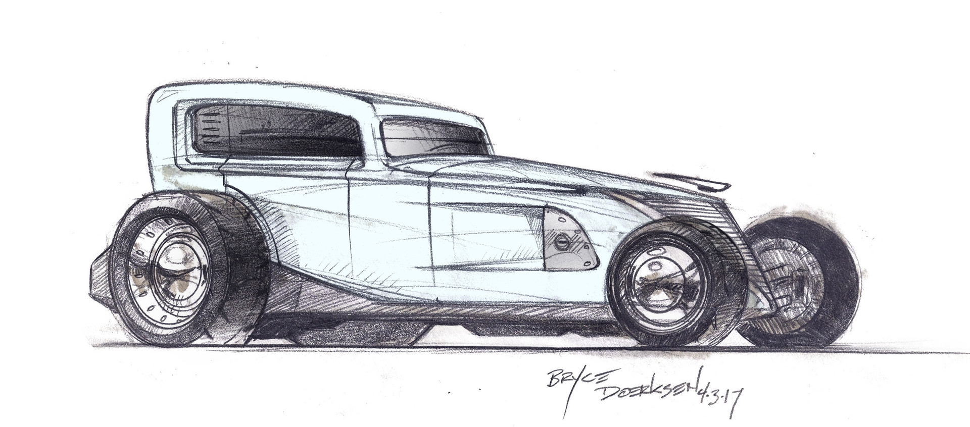 Hot Rod Sketches at PaintingValley.com | Explore collection of Hot Rod ...