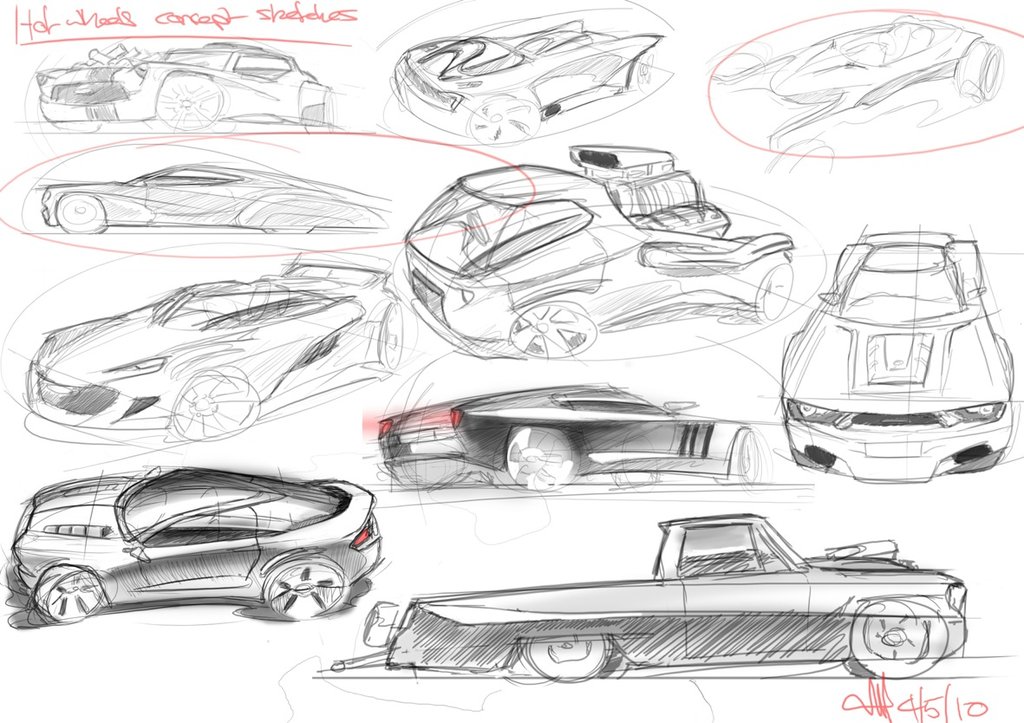 1024x723 Hot Wheels Sketches By Aaronsdesk - Hot Sketches