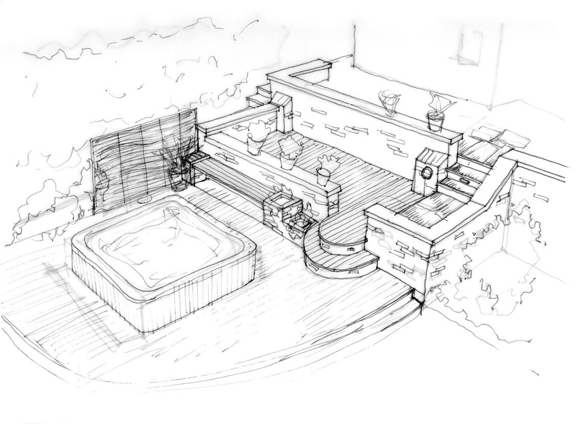 Hot Tub Sketch at Explore collection of Hot Tub Sketch