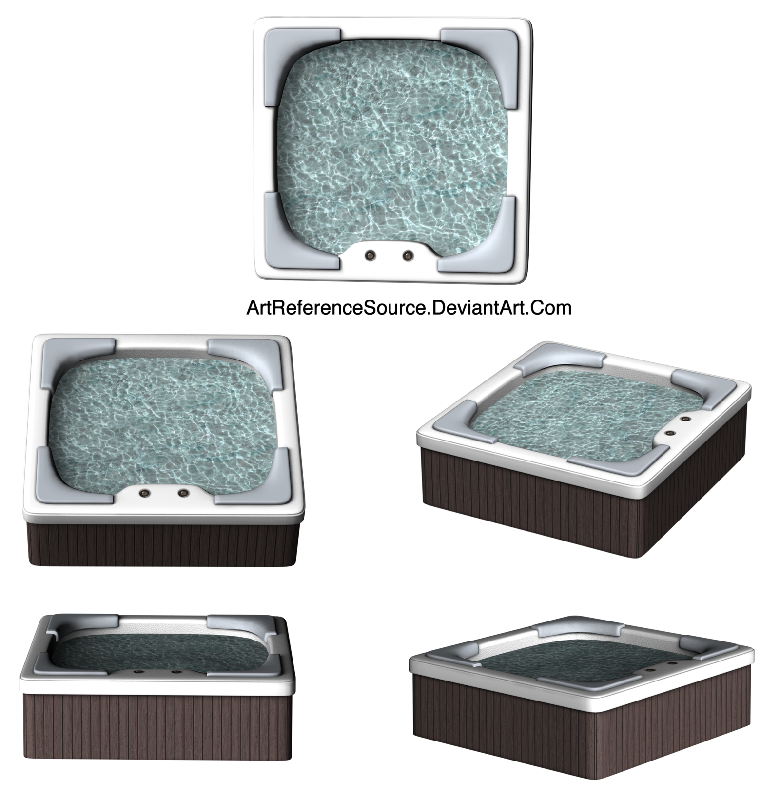 1600x1642 Stock Png Hot Tub From Various Angles By Artreferencesource On - Hot Tub Sketch