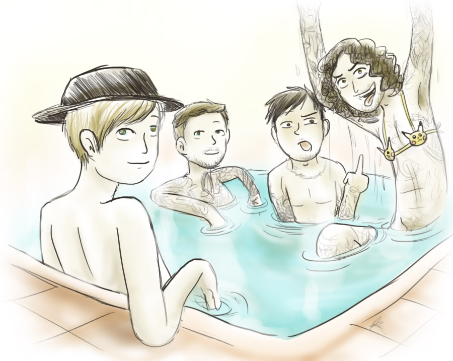 900x717 Fall Out Hot Tub By Chocoreaper - Hot Tub Sketch