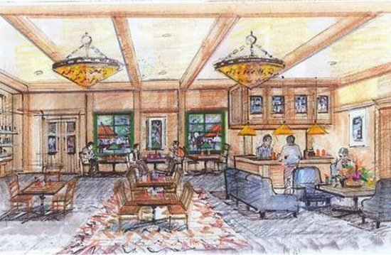 550x359 Artist Sketch Of Hotel Room - Hotel Room Sketch