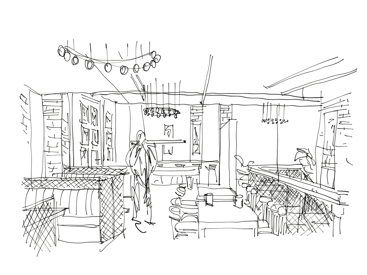 1200x900 Ibis Styles Hotel Sketch - Hotel Sketch