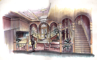 397x247 Angel Hotel Sketch - Hotel Sketch