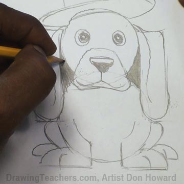 360x360 How To Draw A Hound Dog - Hound Dog Sketch