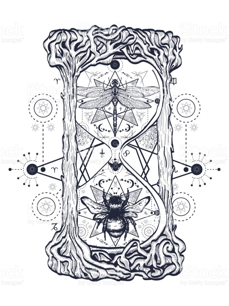 768x1024 Drawn Hourglass Sketch - Hourglass Sketch