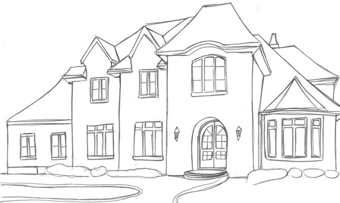 670x400 Drawings Of Houses 21 Beautiful Simple House Sketch Building Plans - House Drawing Sketch