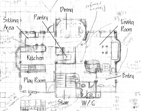 450x354 Draw Floor Plans - House Drawing Sketch