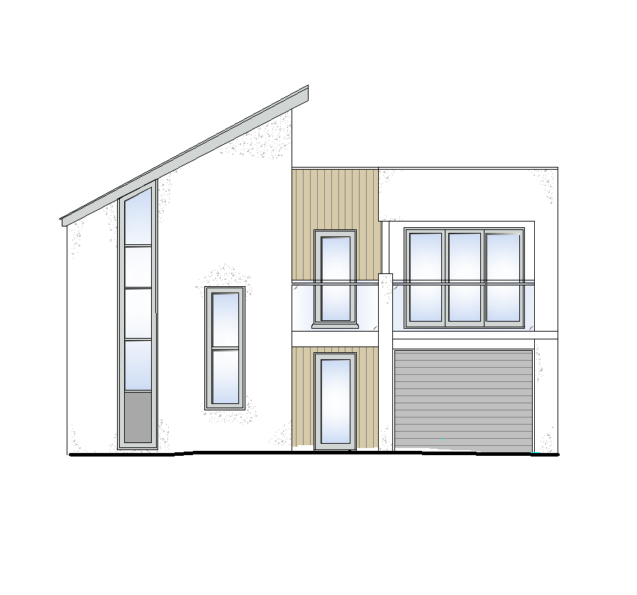 898x838 Modern House Cad Drawings - House Elevation Sketch
