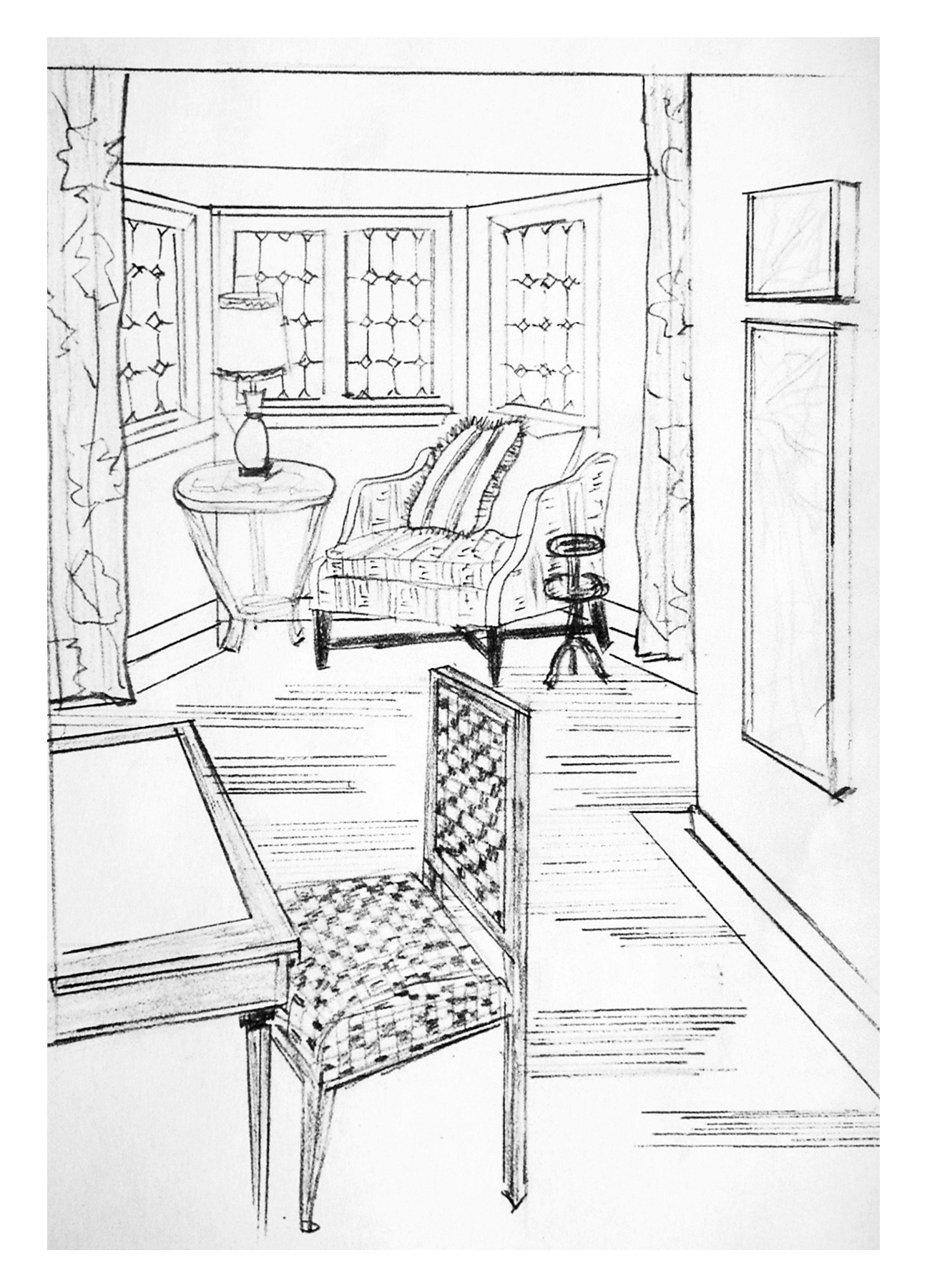 House Interior Sketch at PaintingValley.com | Explore collection of