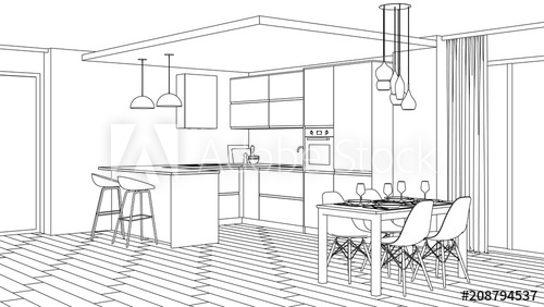 House Interior Sketch at PaintingValley.com | Explore collection of ...