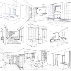 294x294 Interior Design Ideas1 Interior Design Croquis - House Interior Sketch