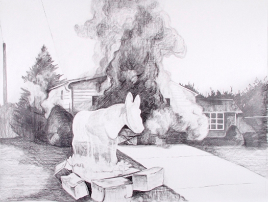 525x396 House On Fire - House On Fire Sketch