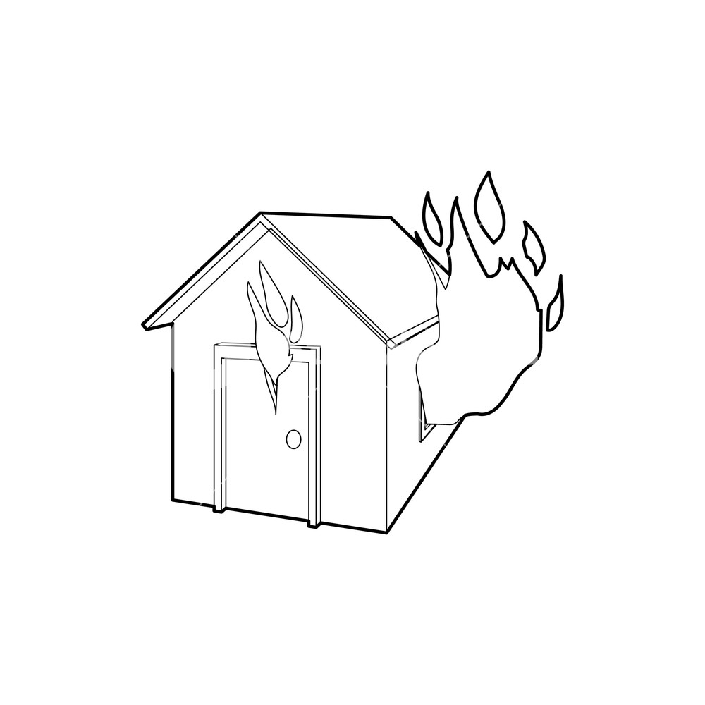 House On Fire Sketch At Explore Collection Of