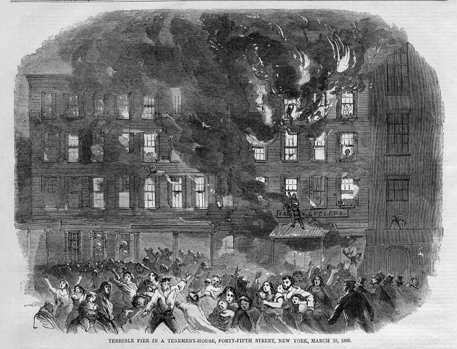 938x718 Tenement House Fire Massacre, Rescue, 1860 New York Ebay - House On Fire Sketch
