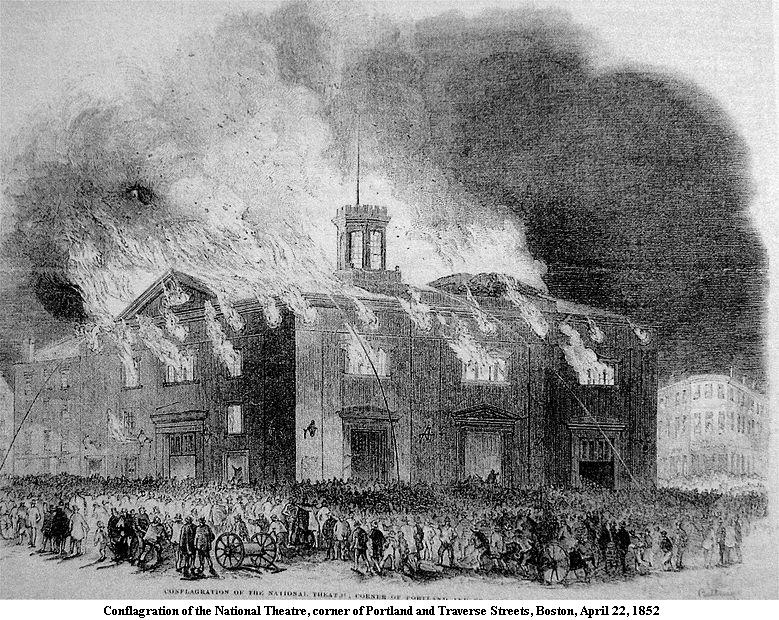 779x620 Boston History Before 1859 - House On Fire Sketch