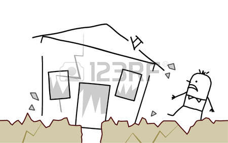 450x284 Drawn House Fire Drawing - House On Fire Sketch