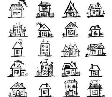 House Outline Sketch at PaintingValley.com | Explore collection of ...