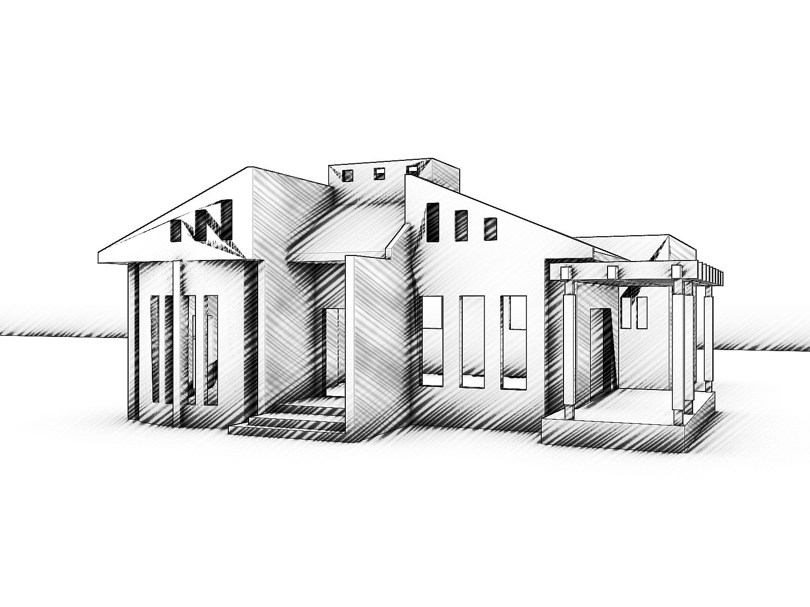 1600x1200 Home Sketch Cake Ideas And Designs, House Sketch - House Sketch