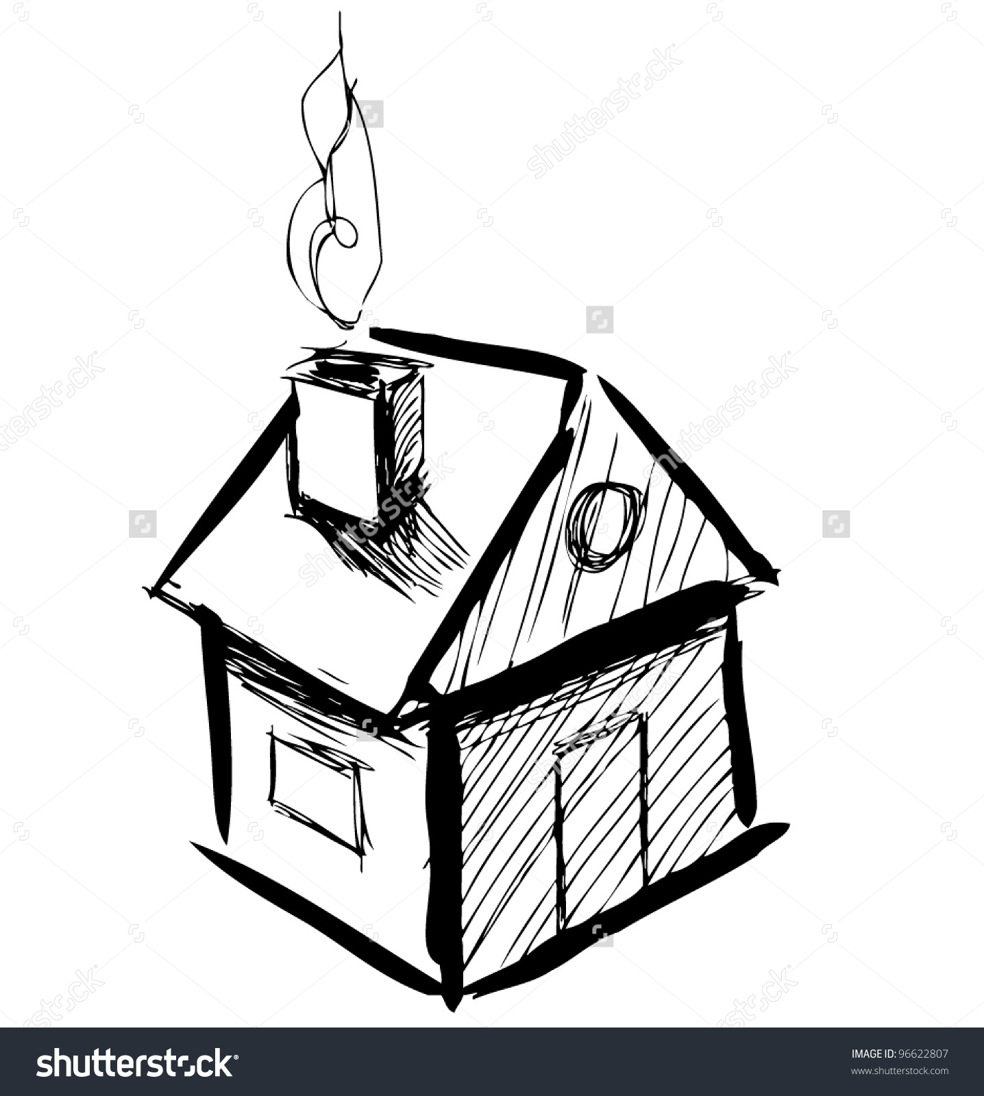 1436x1600 Sketch House Clipart - House Sketch Clipart