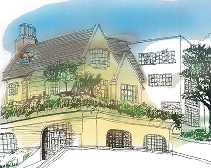 431x343 Fst Berkeley Campus Sketch 03 Color - House Sketch Color