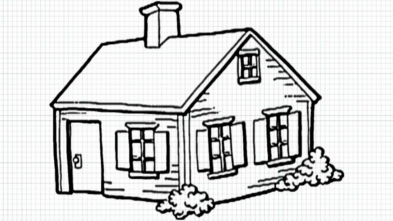 Easy Inside House Drawing
