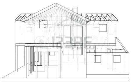 450x288 A House Drawing How To Draw A House Draw A House Plan Free Online - House Sketch Easy