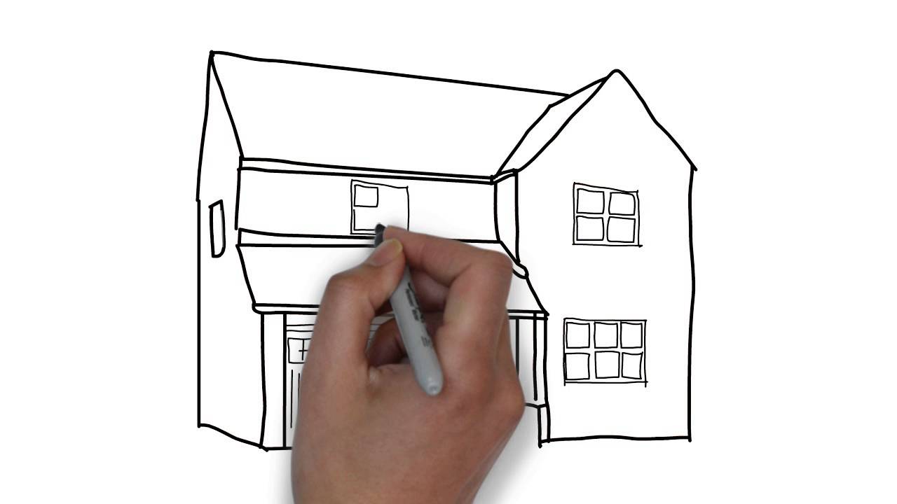 1280x720 How To Sketch A House [For Kids] - House Sketch For Kids