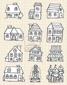 236x300 A Cute Haunted House For Children! Samhain Sketches - House Sketch For Kids