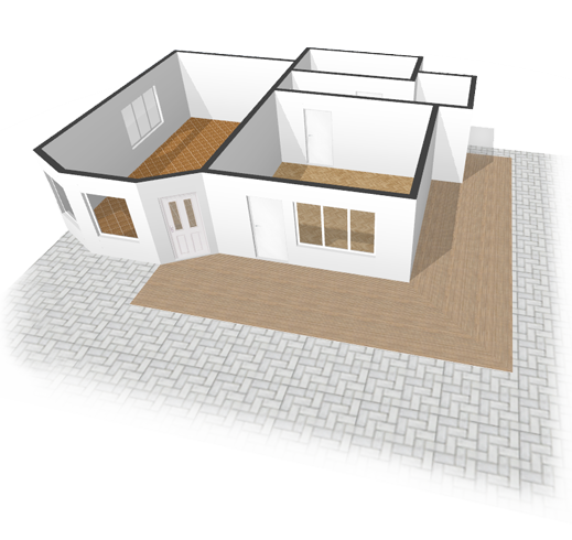 519x490 Floor Plans, House Plans And 3d Plans With Floor Styler - House Sketch Plan