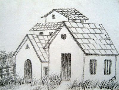 400x302 Easy Sketchbook Drawings 6b One And Sketchpad To Draw Different - House Sketch Step By Step