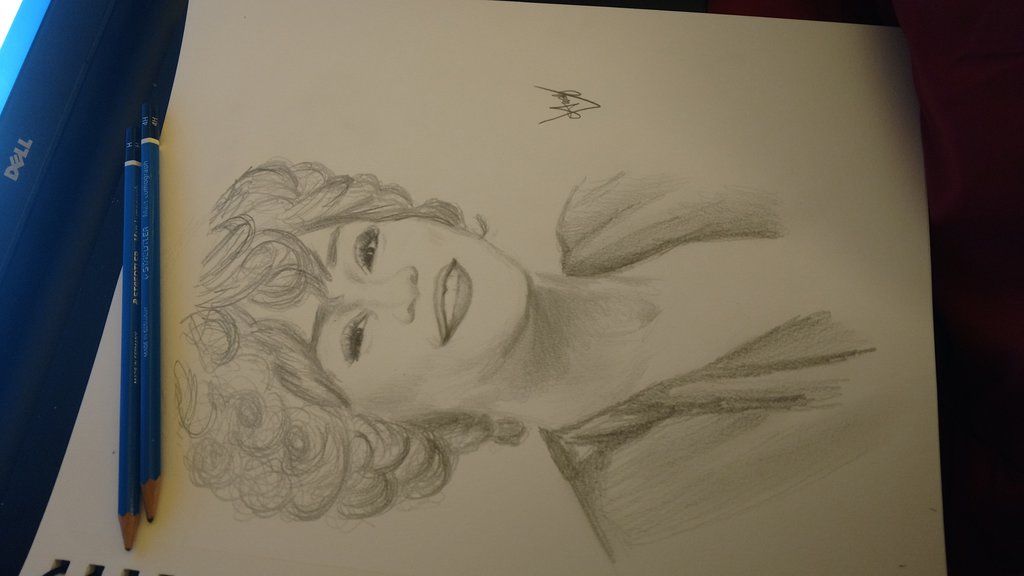 1024x576 Whitney Houston Sketch By Andyvrenditions - Houston Sketch