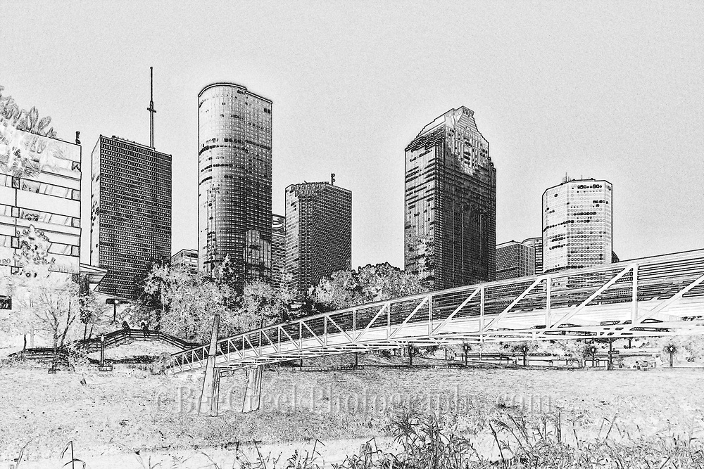 1000x667 Houston Skyline Sketch Bee Creek Photography - Houston Skyline Sketch