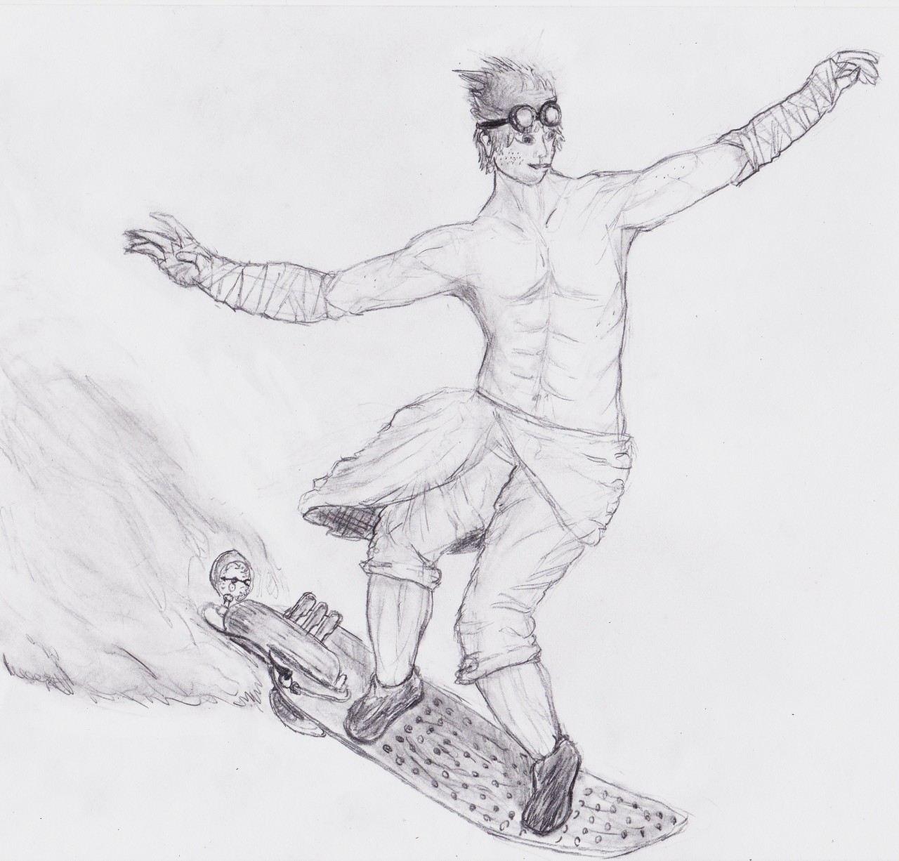 1280x1226 Steampunk Hoverboard By Dulcetditz - Hoverboard Sketch
