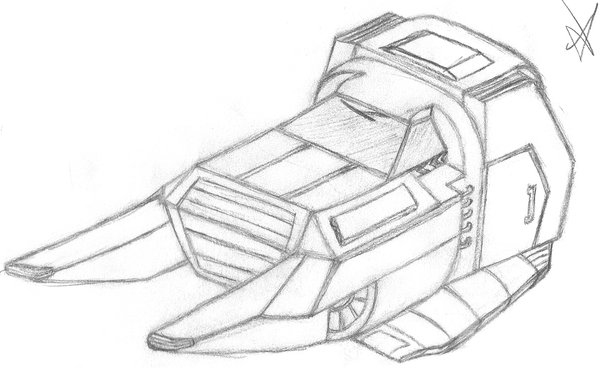 600x368 Hovercraft Sketch By Alexvsharp - Hovercraft Sketch