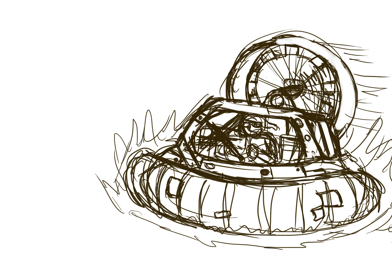 1600x1131 Sixty Minutes Showcase A Steel Hovercraft Carrying Supplies - Hovercraft Sketch