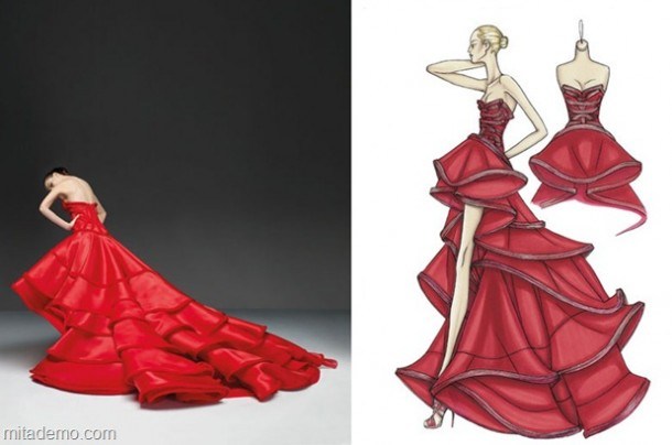 610x404 From Sketch To Dress - How To Design A Dress Sketch