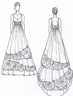 236x309 The 103 Best Sketches Images In 2018 Stencil, Block - How To Design A Dress Sketch