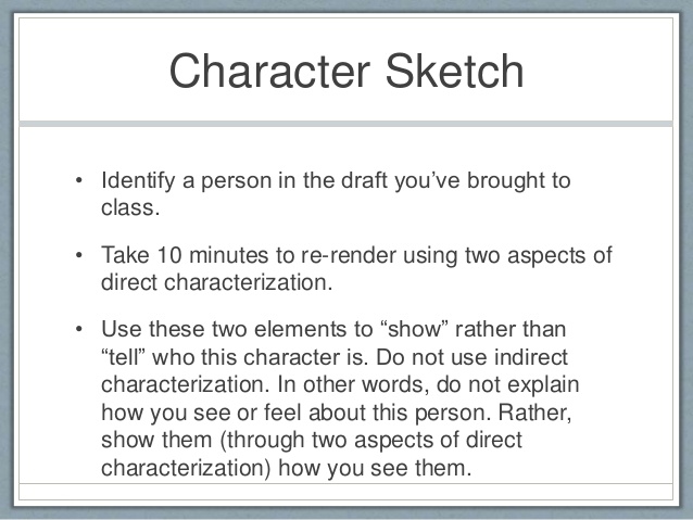 638x479 Craft Elements - How To Do A Character Sketch