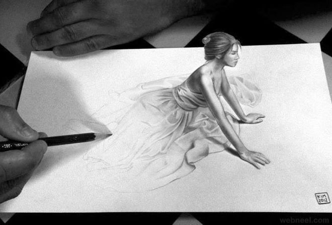 660x447 30 Beautiful 3d Drawings 3d Pencil Drawings And Art Works - How To Draw 3d Sketch