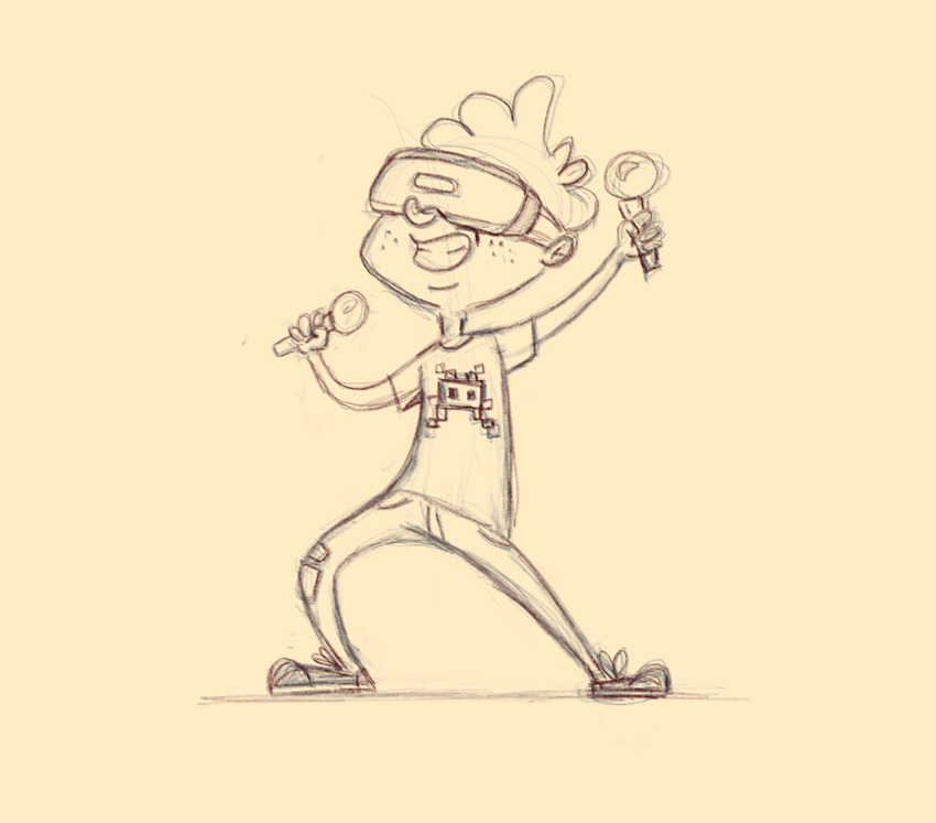 850x747 How To Design A Virtual Reality Kid Character In Affinity Designer - How To Draw A Character Sketch