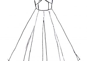 How To Draw A Dress Sketch at PaintingValley.com | Explore collection ...