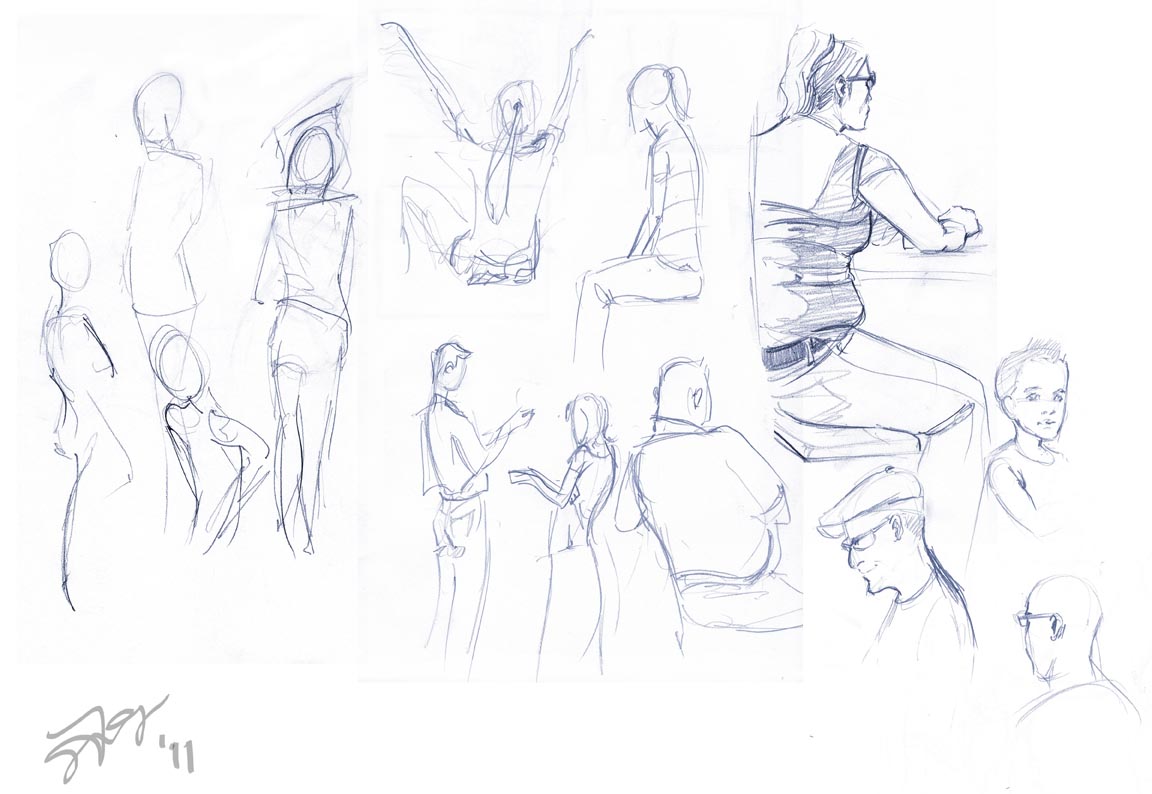 1152x794 Sketches Transcient Cafe - How To Draw A Sketch Of A Person