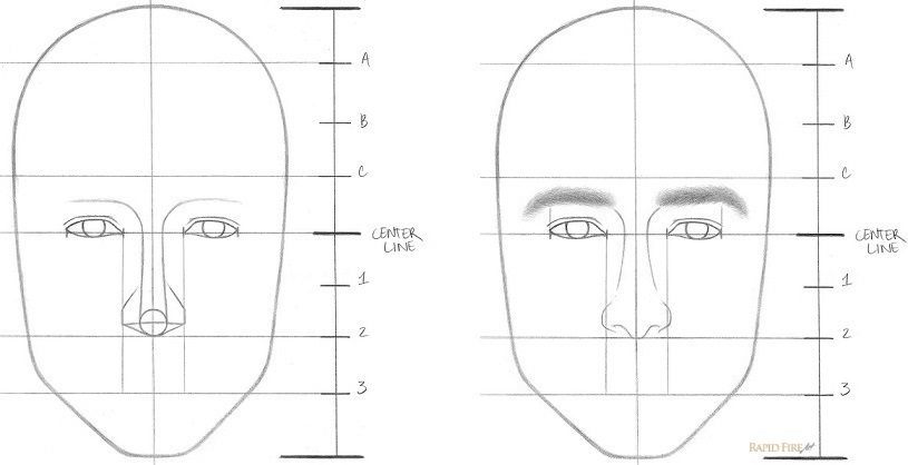 815x418 Learn How To Draw A Face In 8 Easy Steps Beginners Rapidfireart - How To Draw Face Sketch