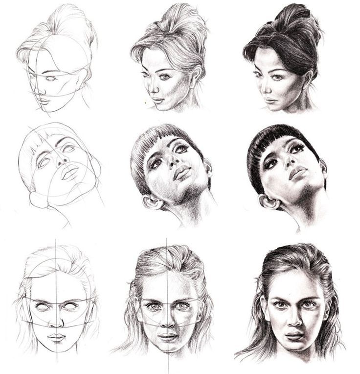 736x763 Pin By Sydney Britt On Woman Face Drawings, Art And - How To Draw Face Sketch
