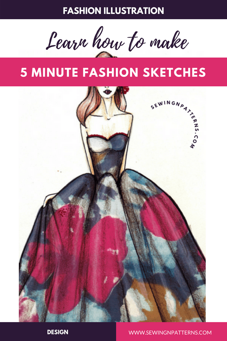 735x1102 Fashion Sketching Made Easy 5 Minute Fashion Sketches - How To Draw Fashion Sketches